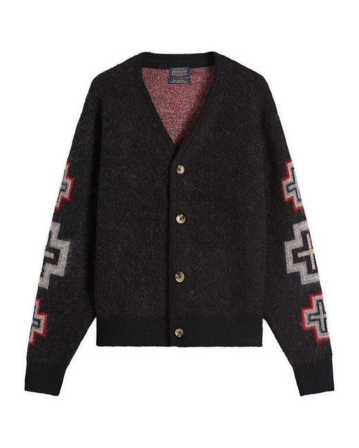 Pendleton Black Mohair Cardigan for men