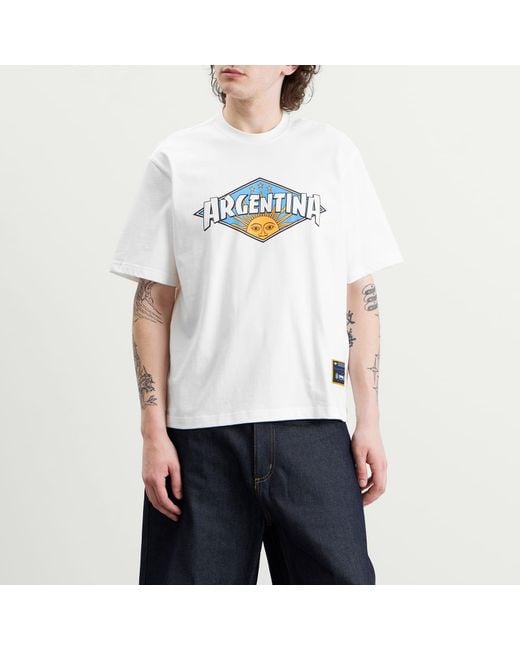 Adidas White X Thrasher Afa Argentina T-Shirt for men