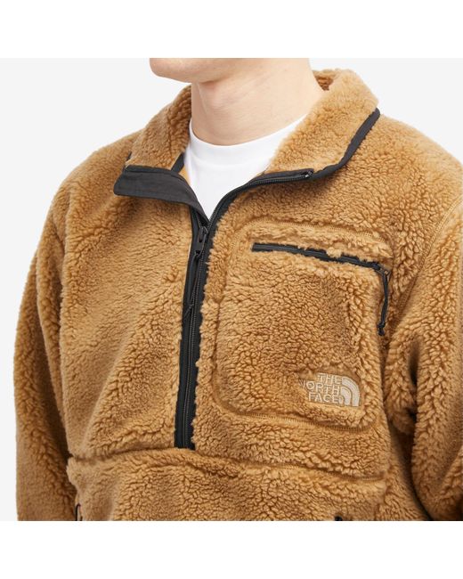 The North Face Brown Extreme Pile Pullover Fleece Jacket for men