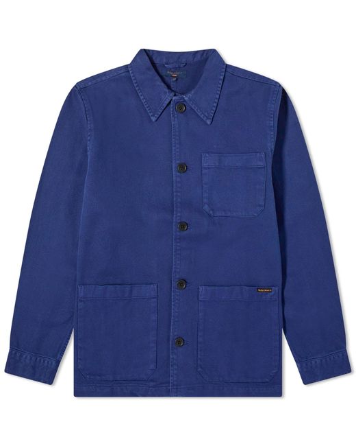 Nudie Jeans Blue Barney Worker Jacket for men