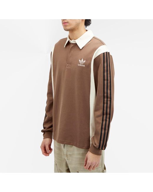 Adidas Brown Rugby Shirt for men