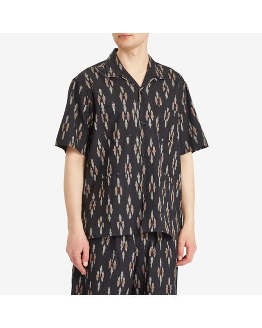 Kardo Black Pedro Handwoven Vacation Shirt for men