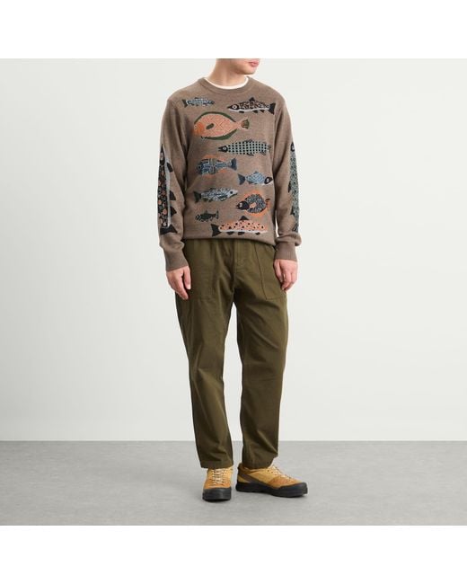 Kavu Brown Highline Knitted Jumper for men