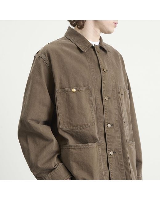 Unlikely Dry Goods Green Chore Jacket for men