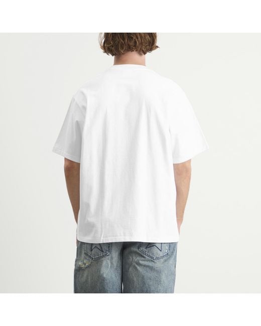 A Bathing Ape White 1St Camo Shark Seijin College T-Shirt for men