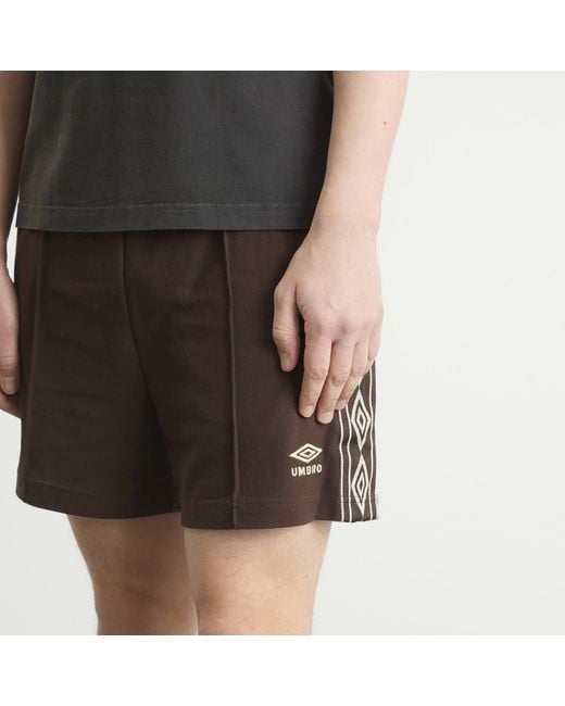 Umbro Brown Taped Track Short for men