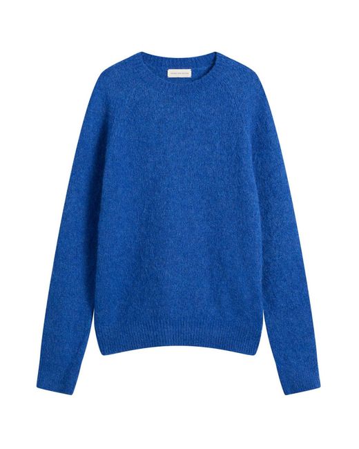 Dries Van Noten Blue Alpaca Wool Jumper for men