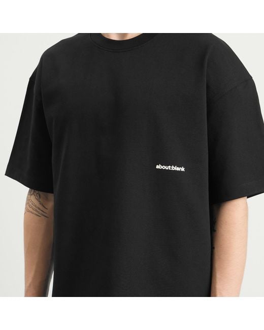 About Blank Black Box Logo T-Shirt for men