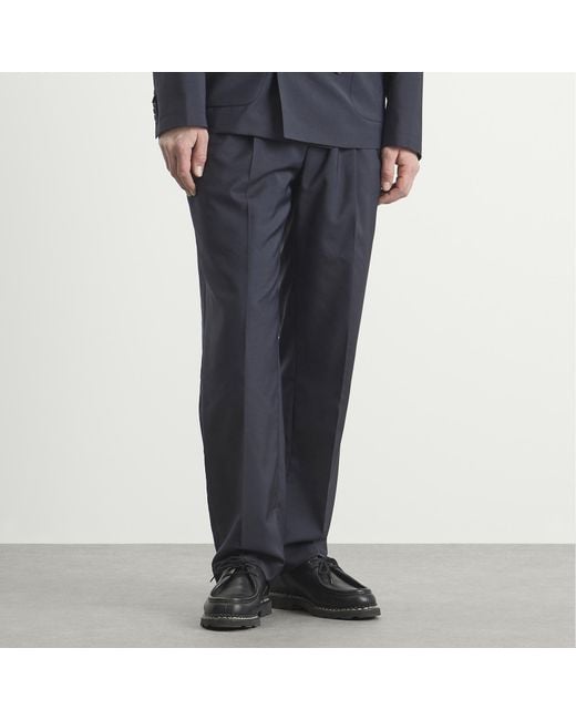 Carter Young Blue Double Pleated Trouser for men