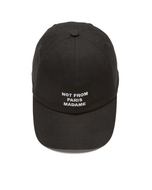 Drole de Monsieur Black Slogan Cap for men