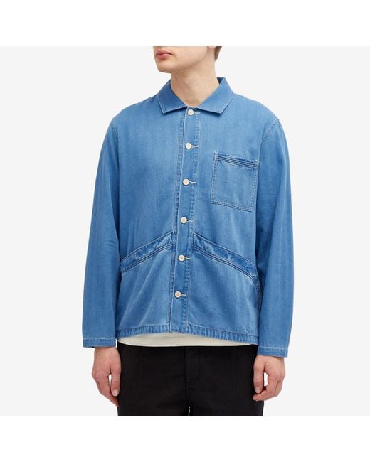 Folk Blue Meyer Shirt Jacket for men