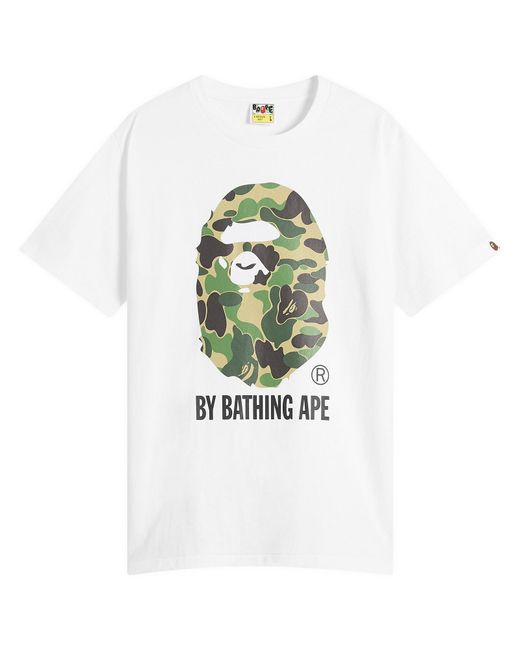 A Bathing Ape White Abc Camo By Bathing Ape T-Shirt for men