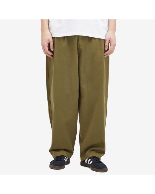POLAR SKATE Green Railway Chino Trousers for men