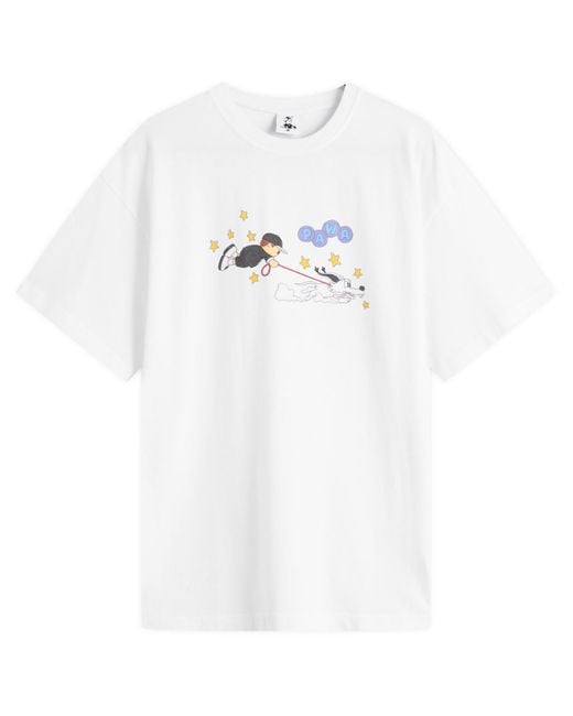 Pawa Speed Sports White Walkies T-Shirt for men