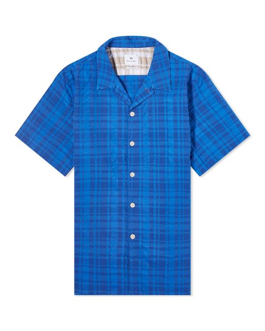 Paul Smith Blue Check Vacation Shirt for men