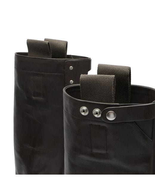Rick Owens Black Knee High Boots