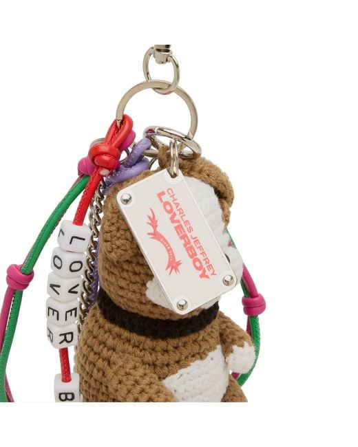 Charles Jeffrey Metallic Character Crochet Bag Charm