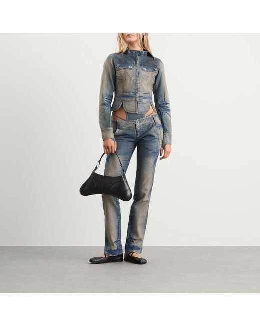 Miss Sixty Blue Knwls X Low Waisted Jeans