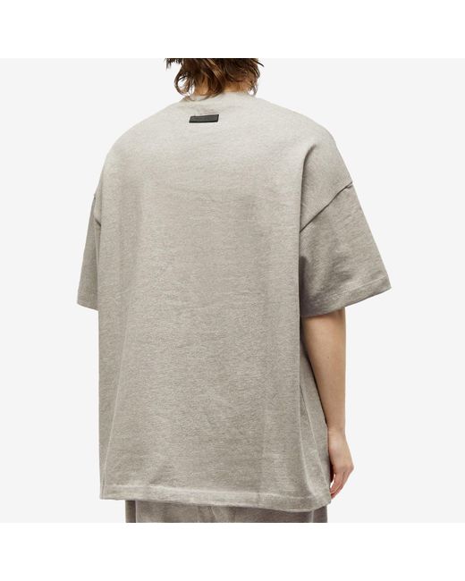 Fear Of God Gray Essentials Brand-embossed Cotton-jersey T-shirt for men