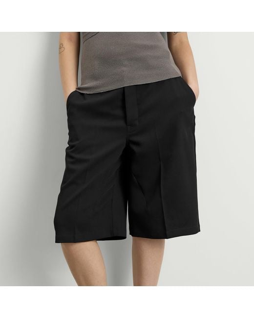 Rick Owens Black Tailored Work Shorts