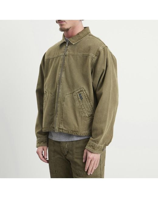 Dubbleware Green Crop Jacket for men