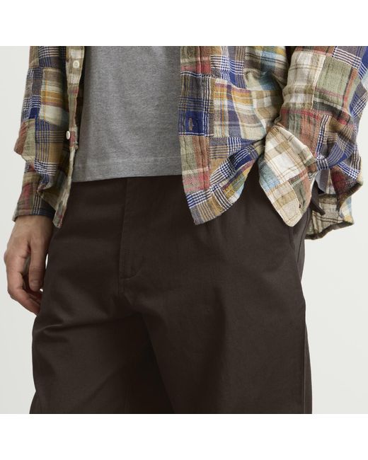 Universal Works Gray Twill Dizzy Trousers for men