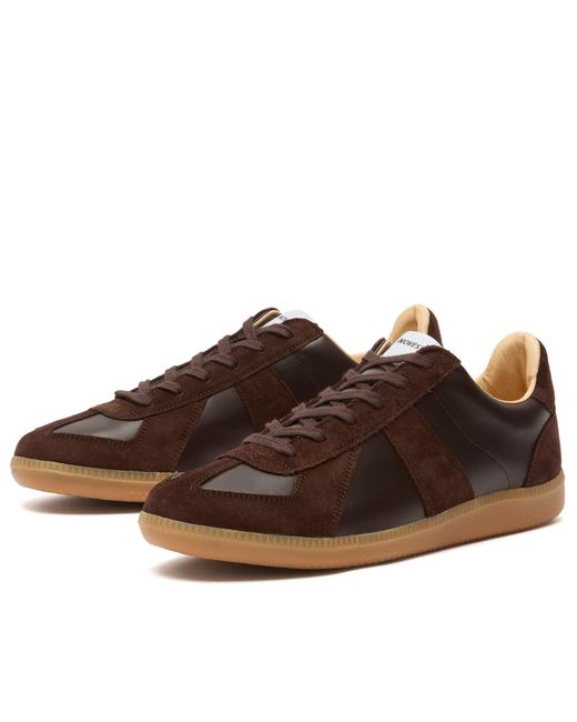 Novesta Brown Gat Leather Sneakers for men