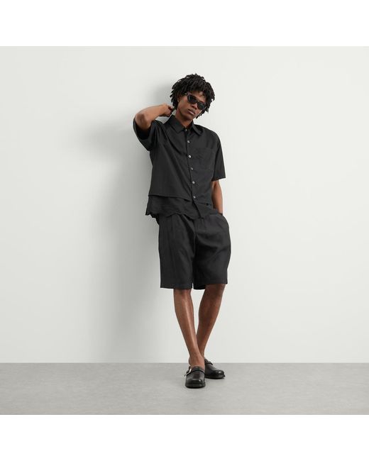 Our Legacy Black Poplin Every Short Sleeve Shirt for men