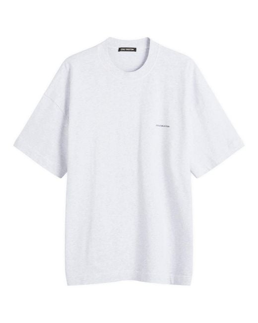 Cole Buxton White Mini Logo T-Shirt for men