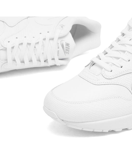 Nike White Air Max 1 Prem Eb Sneaker for men