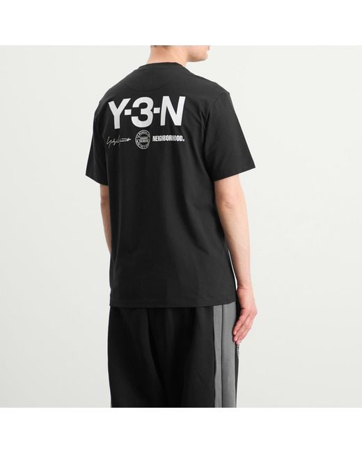 Y-3 Black X Nbhd Logo T-Shirt for men