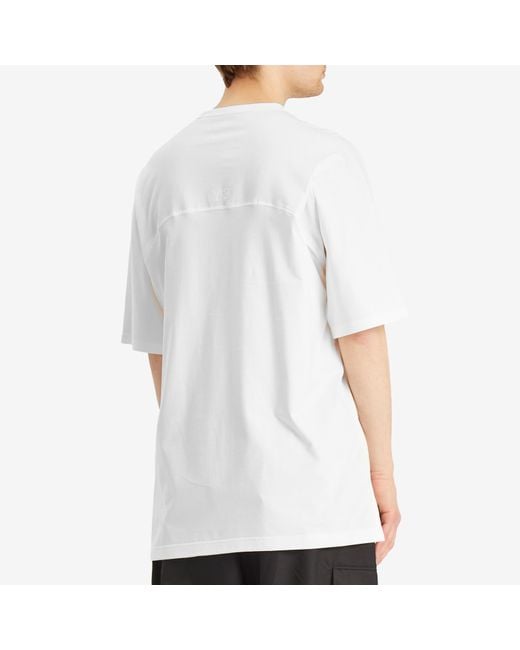 Y-3 White 3 Stripe T-Shirt for men