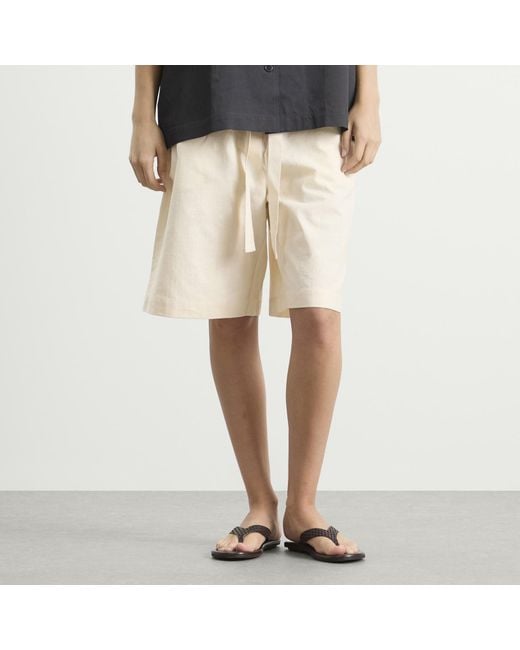 Studio Nicholson Natural Demba Elasticated Shorts