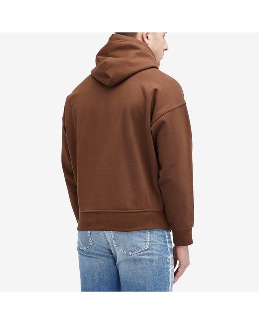 Polo Ralph Lauren Brown Heavyweight Fleece Logo Hoodie for men