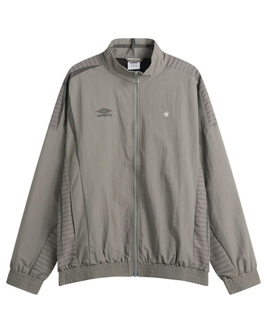 Umbro Gray Relaxed Track Jacket for men