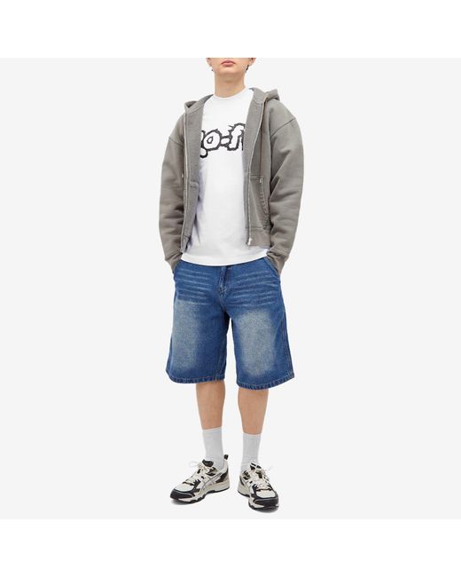 LO-FI Blue Activate Denim Shorts for men