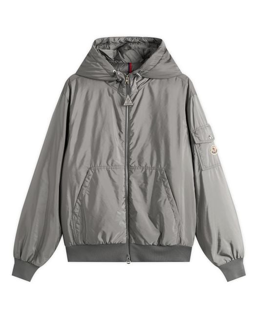 Moncler Gray Poiliot Jacket Eco Nylon Hooded Jacket for men