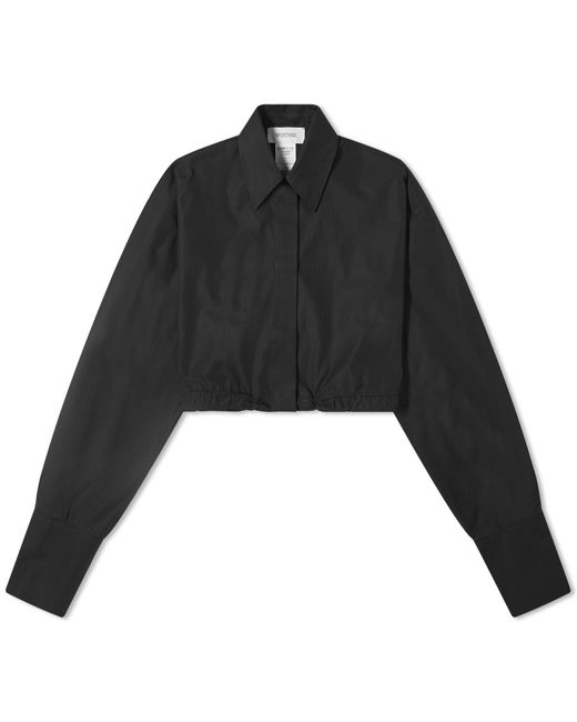 Sportmax Black Sarong Cropped Shirt