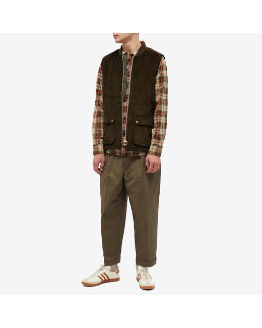 Barbour Sl Westmorland Cord Gilet in Green for Men | Lyst UK