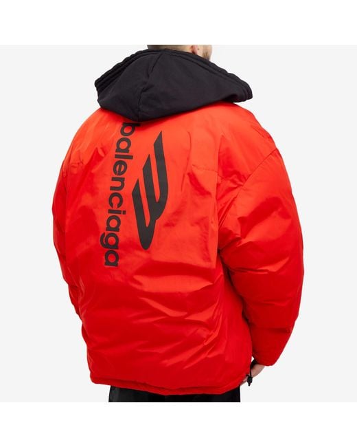 Balenciaga Cocoon Puffer Jacket in Black for Men Lyst