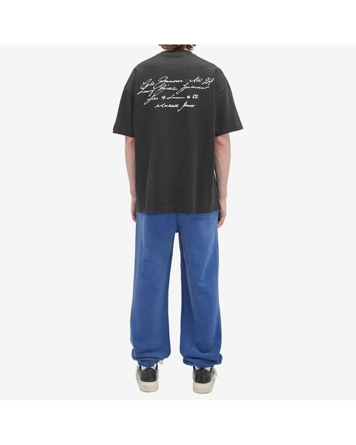 Cole Buxton Black Script T-Shirt for men