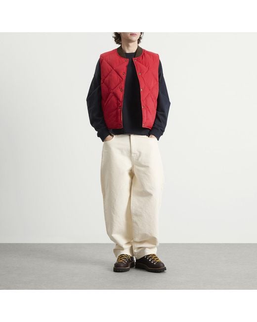 RRL Red Down William Vest for men
