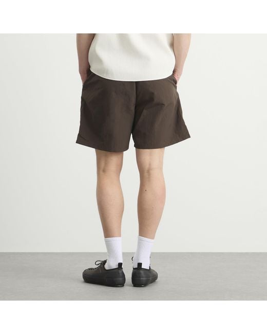 Goldwin Gray Nylon Shorts for men
