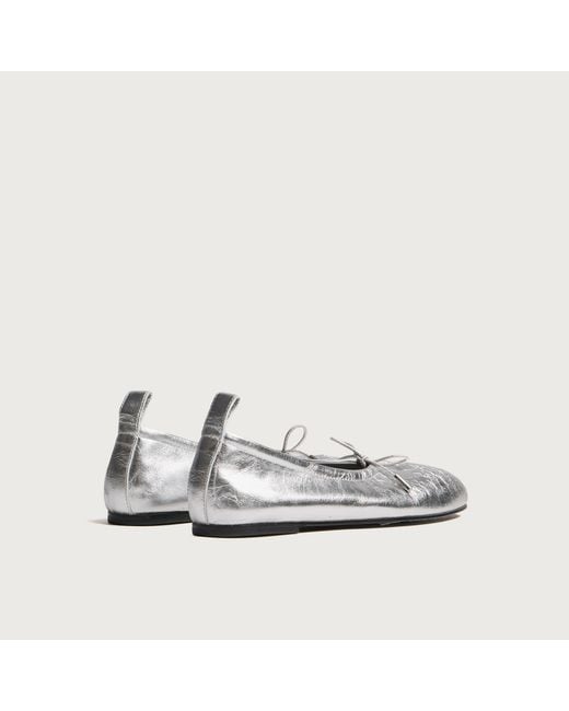 Alohas White Rosalind Leather Ballet Flats