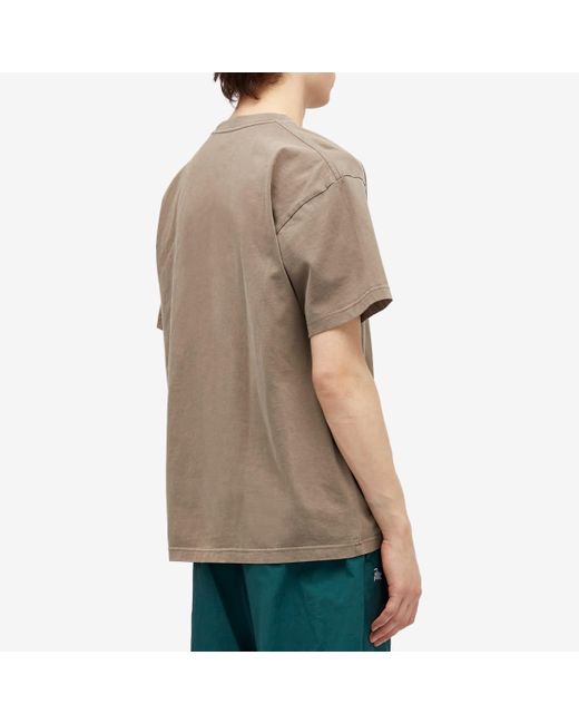 PATTA Brown Washed Pocket T-Shirt for men