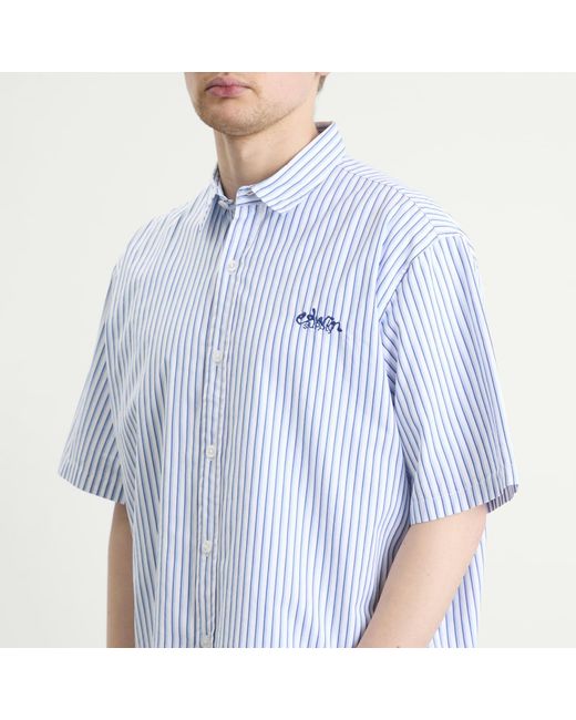 Edwin Blue Toledo Shirt Ss for men