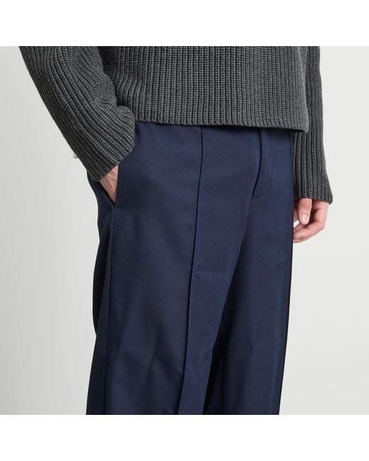 About Blank Blue Everyday Pleated Trouser for men