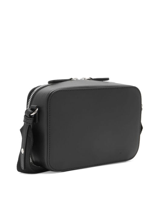 A.P.C. Black Soho Camera Bag for men