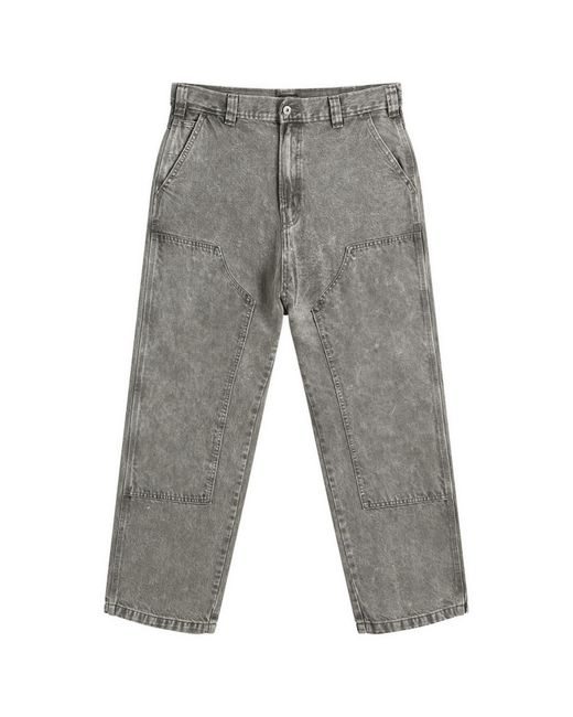 Dickies Gray Madison Denim Double Knee Pants for men