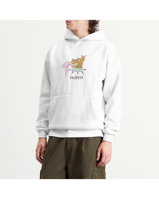 Butter Goods White Canine Hoodie for men